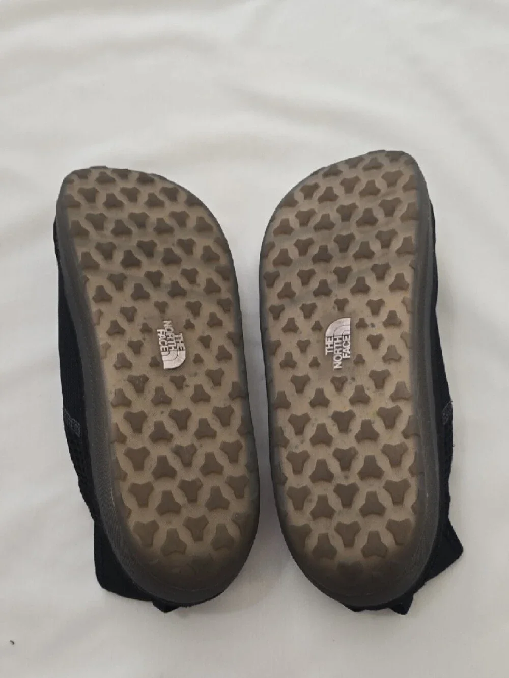 The North Face Black Camp Mule Slip-On Shoes with Yellow Stitching Unisex‎